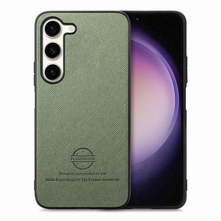 Twill Fabric Leather Skin Back Phone Case, For Samsung Galaxy S23+ 5G, For Samsung Galaxy S23 5G, For Samsung Galaxy A04 4G