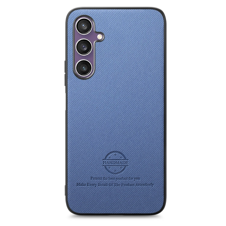 Twill Fabric Leather Skin Back Phone Case, For Samsung Galaxy S23 FE 5G, For Samsung Galaxy A34 5G, For Samsung Galaxy A54 5G