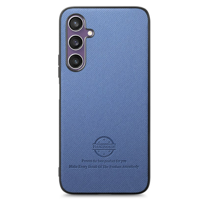 Twill Fabric Leather Skin Back Phone Case, For Samsung Galaxy S23 FE 5G, For Samsung Galaxy A34 5G, For Samsung Galaxy A54 5G