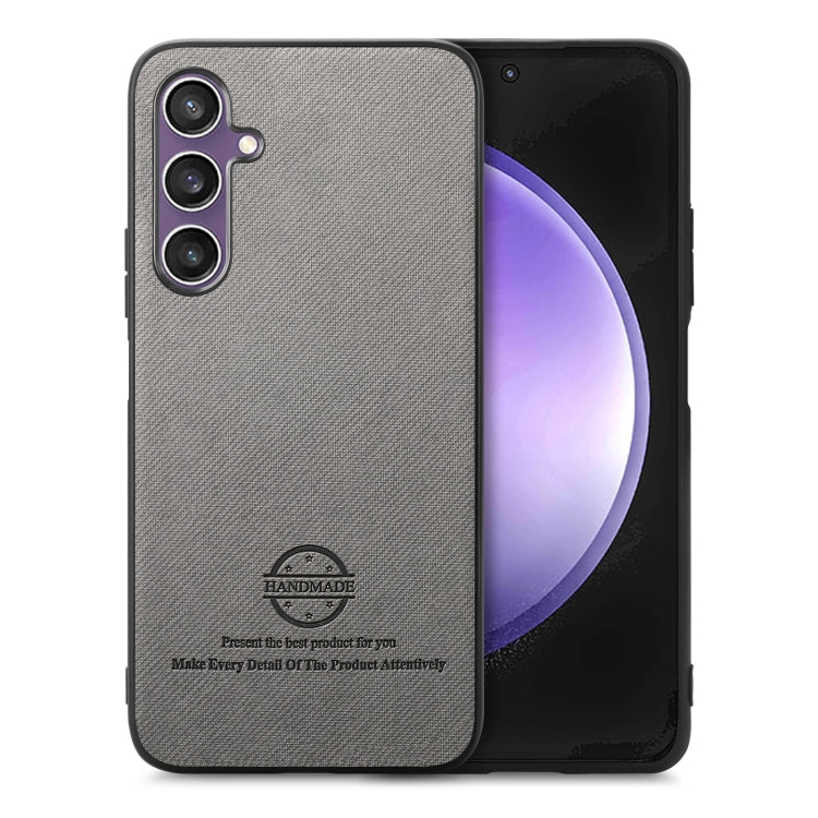 Twill Fabric Leather Skin Back Phone Case, For Samsung Galaxy A05s, For Samsung Galaxy A25 5G, For Samsung Galaxy S23 FE 5G