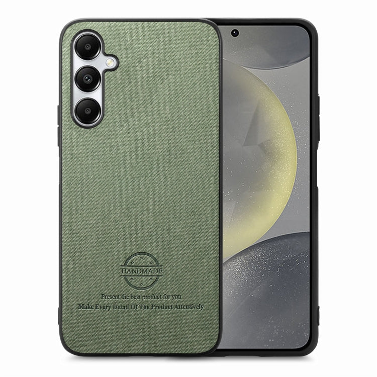Twill Fabric Leather Skin Back Phone Case, For Samsung Galaxy S24+ 5G, For Samsung Galaxy S24 5G, For Samsung Galaxy A05