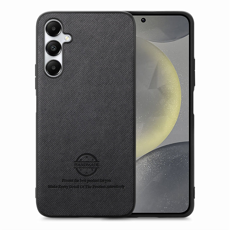 Twill Fabric Leather Skin Back Phone Case, For Samsung Galaxy S24+ 5G, For Samsung Galaxy S24 5G, For Samsung Galaxy A05