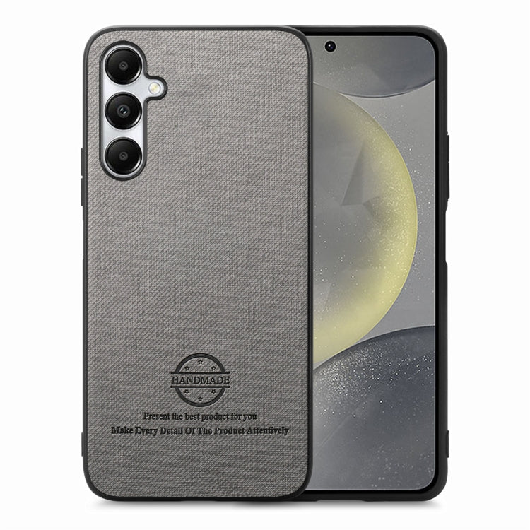Twill Fabric Leather Skin Back Phone Case, For Samsung Galaxy S24+ 5G, For Samsung Galaxy S24 5G, For Samsung Galaxy A05