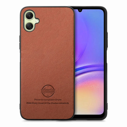 Twill Fabric Leather Skin Back Phone Case, For Samsung Galaxy S23+ 5G, For Samsung Galaxy S23 5G, For Samsung Galaxy A04 4G
