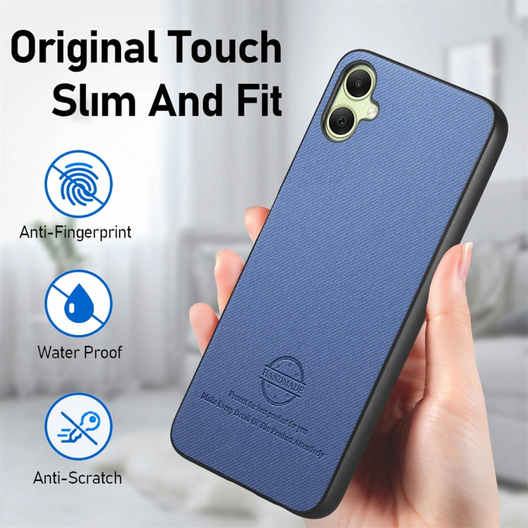 Twill Fabric Leather Skin Back Phone Case, For Samsung Galaxy A04e / F04 / M04, For Samsung Galaxy A14, For Samsung Galaxy A13 5G / A04s