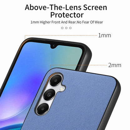 Twill Fabric Leather Skin Back Phone Case, For Samsung Galaxy A05s, For Samsung Galaxy A25 5G, For Samsung Galaxy S23 FE 5G