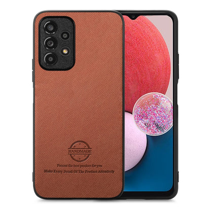 Twill Fabric Leather Skin Back Phone Case, For Samsung Galaxy A33 5G, For Samsung Galaxy A13 4G, For Samsung Galaxy S22 Ultra 5G