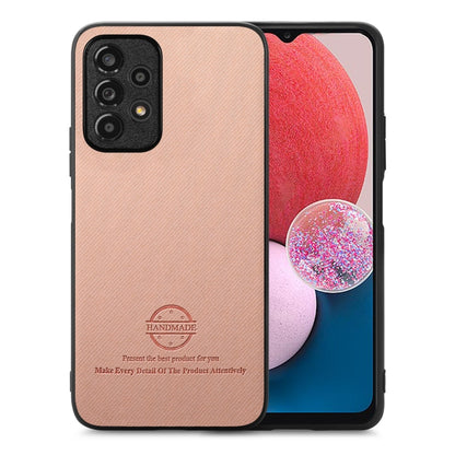 Twill Fabric Leather Skin Back Phone Case, For Samsung Galaxy A33 5G, For Samsung Galaxy A13 4G, For Samsung Galaxy S22 Ultra 5G