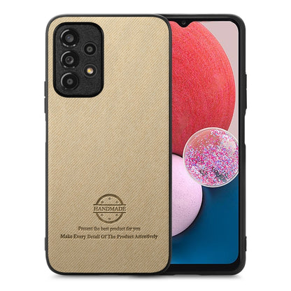 Twill Fabric Leather Skin Back Phone Case, For Samsung Galaxy A33 5G, For Samsung Galaxy A13 4G, For Samsung Galaxy S22 Ultra 5G
