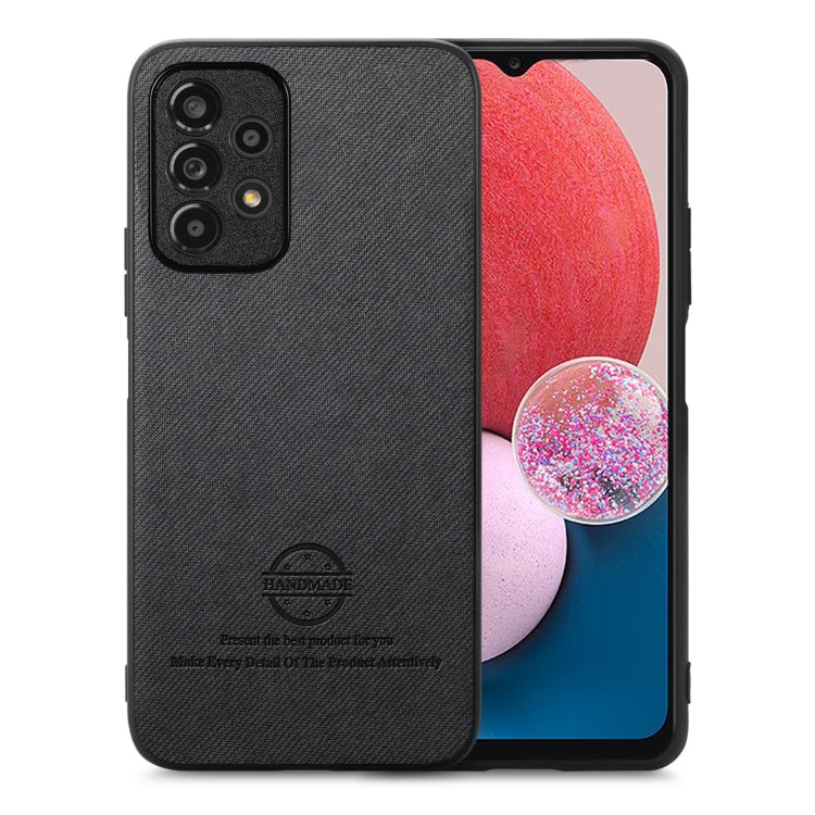 Twill Fabric Leather Skin Back Phone Case, For Samsung Galaxy A33 5G, For Samsung Galaxy A13 4G, For Samsung Galaxy S22 Ultra 5G