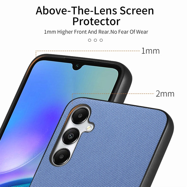Twill Fabric Leather Skin Back Phone Case, For Samsung Galaxy A15, For Samsung Galaxy A24, For Samsung Galaxy A23