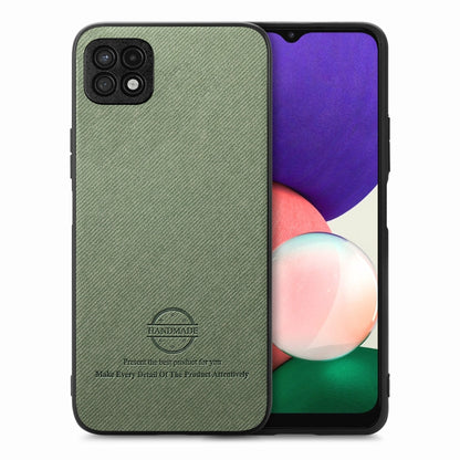 Twill Fabric Leather Skin Back Phone Case, For Samsung Galaxy S22+ 5G, For Samsung Galaxy S22 5G, For Samsung Galaxy A22 4G