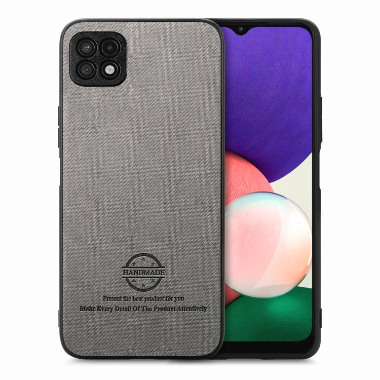 Twill Fabric Leather Skin Back Phone Case, For Samsung Galaxy S22+ 5G, For Samsung Galaxy S22 5G, For Samsung Galaxy A22 4G