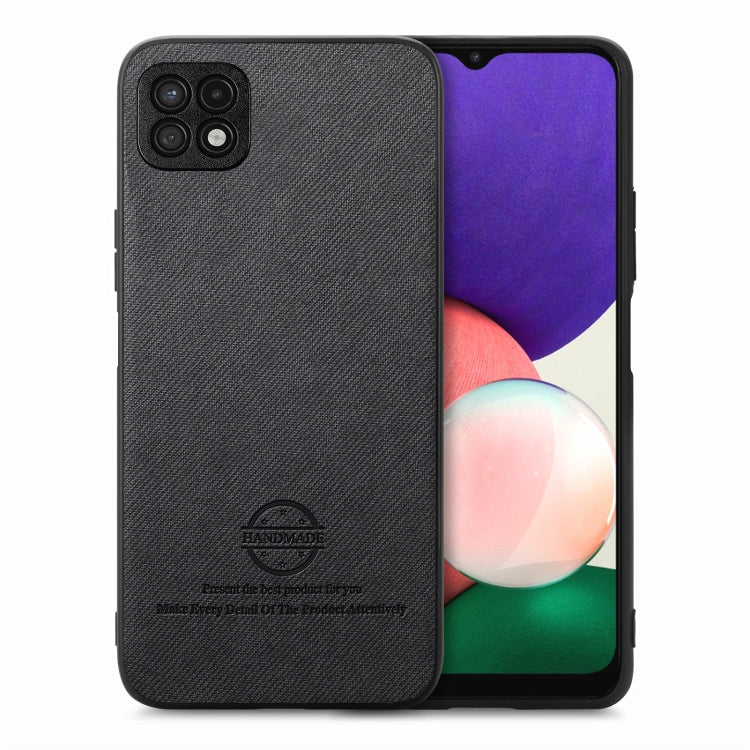 Twill Fabric Leather Skin Back Phone Case, For Samsung Galaxy S22+ 5G, For Samsung Galaxy S22 5G, For Samsung Galaxy A22 4G