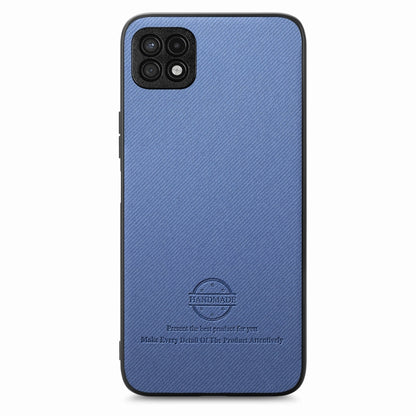 Twill Fabric Leather Skin Back Phone Case, For Samsung Galaxy A22 5G, For Samsung Galaxy S21 FE 5G, For Samsung Galaxy A32 4G