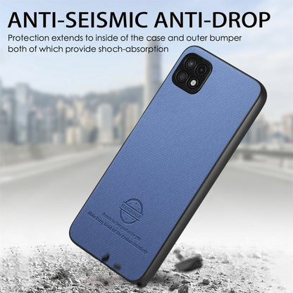 Twill Fabric Leather Skin Back Phone Case, For Samsung Galaxy A22 5G, For Samsung Galaxy S21 FE 5G, For Samsung Galaxy A32 4G