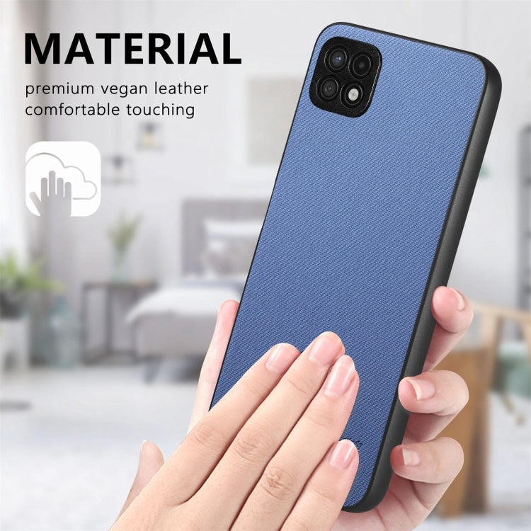 Twill Fabric Leather Skin Back Phone Case, For Samsung Galaxy A22 5G, For Samsung Galaxy S21 FE 5G, For Samsung Galaxy A32 4G