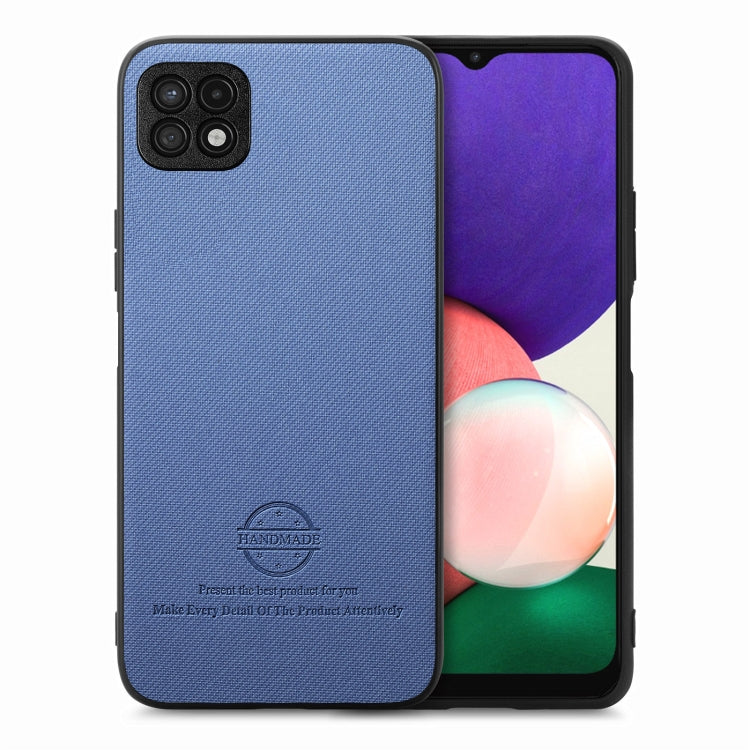 Twill Fabric Leather Skin Back Phone Case, For Samsung Galaxy A22 5G, For Samsung Galaxy S21 FE 5G, For Samsung Galaxy A32 4G