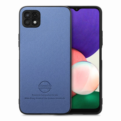 Twill Fabric Leather Skin Back Phone Case, For Samsung Galaxy A22 5G, For Samsung Galaxy S21 FE 5G, For Samsung Galaxy A32 4G