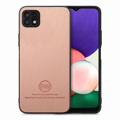 Twill Fabric Leather Skin Back Phone Case, For Samsung Galaxy A22 5G, For Samsung Galaxy S21 FE 5G, For Samsung Galaxy A32 4G
