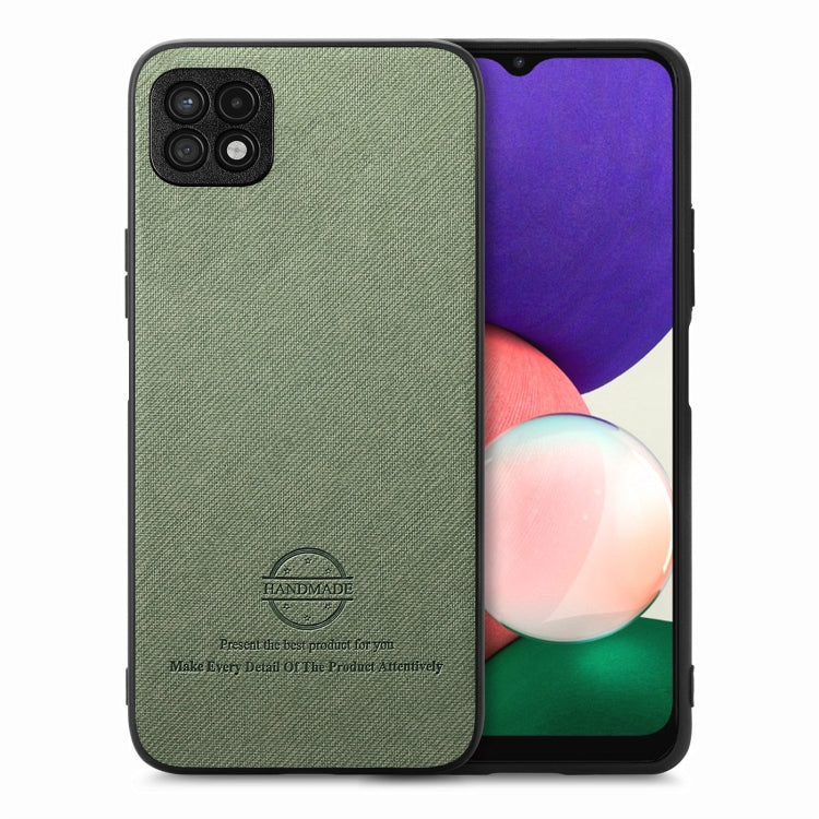 Twill Fabric Leather Skin Back Phone Case, For Samsung Galaxy A22 5G, For Samsung Galaxy S21 FE 5G, For Samsung Galaxy A32 4G