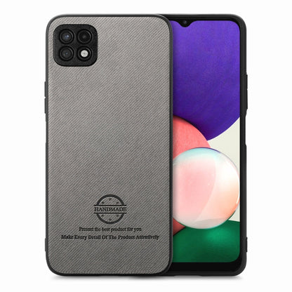 Twill Fabric Leather Skin Back Phone Case, For Samsung Galaxy A22 5G, For Samsung Galaxy S21 FE 5G, For Samsung Galaxy A32 4G