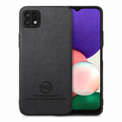 Twill Fabric Leather Skin Back Phone Case, For Samsung Galaxy A22 5G, For Samsung Galaxy S21 FE 5G, For Samsung Galaxy A32 4G