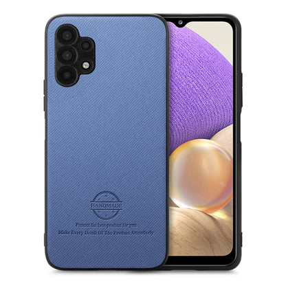 Twill Fabric Leather Skin Back Phone Case, For Samsung Galaxy A22 5G, For Samsung Galaxy S21 FE 5G, For Samsung Galaxy A32 4G