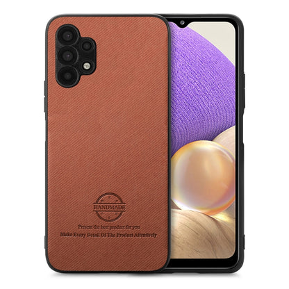 Twill Fabric Leather Skin Back Phone Case, For Samsung Galaxy A32 4G, For Samsung Galaxy A32 5G, For Samsung Galaxy S21 5G