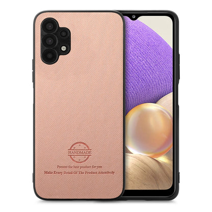 Twill Fabric Leather Skin Back Phone Case, For Samsung Galaxy A22 5G, For Samsung Galaxy S21 FE 5G, For Samsung Galaxy A32 4G