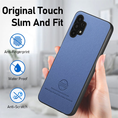 Twill Fabric Leather Skin Back Phone Case, For Samsung Galaxy A32 5G, For Samsung Galaxy S21 5G, For Samsung Galaxy S21+ 5G
