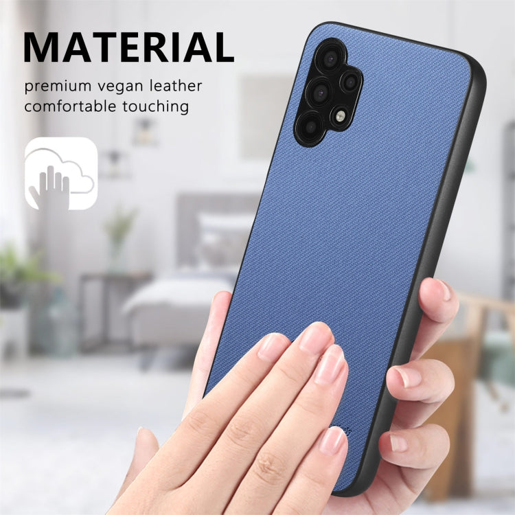 Twill Fabric Leather Skin Back Phone Case, For Samsung Galaxy A32 5G, For Samsung Galaxy S21 5G, For Samsung Galaxy S21+ 5G