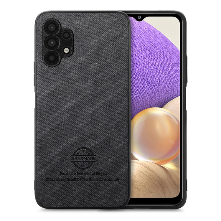 Twill Fabric Leather Skin Back Phone Case, For Samsung Galaxy A32 5G, For Samsung Galaxy S21 5G, For Samsung Galaxy S21+ 5G