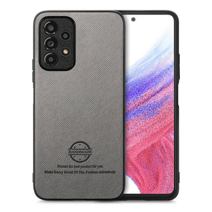 Twill Fabric Leather Skin Back Phone Case, For Samsung Galaxy A53 5G, For Samsung Galaxy A52