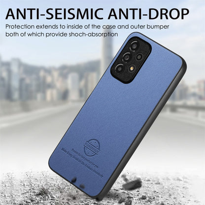 Twill Fabric Leather Skin Back Phone Case, For Samsung Galaxy A53 5G, For Samsung Galaxy A52