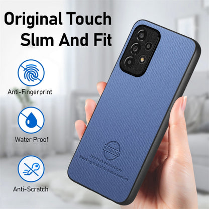 Twill Fabric Leather Skin Back Phone Case, For Samsung Galaxy A53 5G, For Samsung Galaxy A52