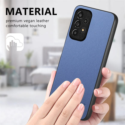 Twill Fabric Leather Skin Back Phone Case, For Samsung Galaxy A53 5G, For Samsung Galaxy A52