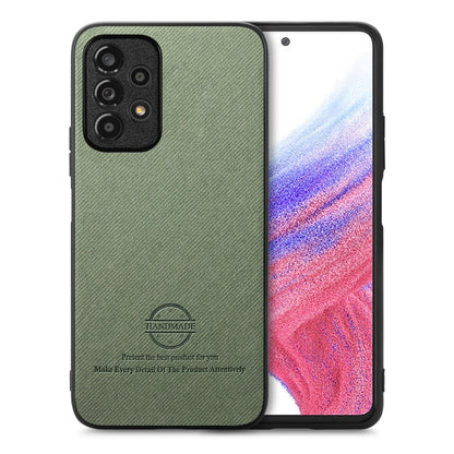 Twill Fabric Leather Skin Back Phone Case, For Samsung Galaxy A53 5G, For Samsung Galaxy A52