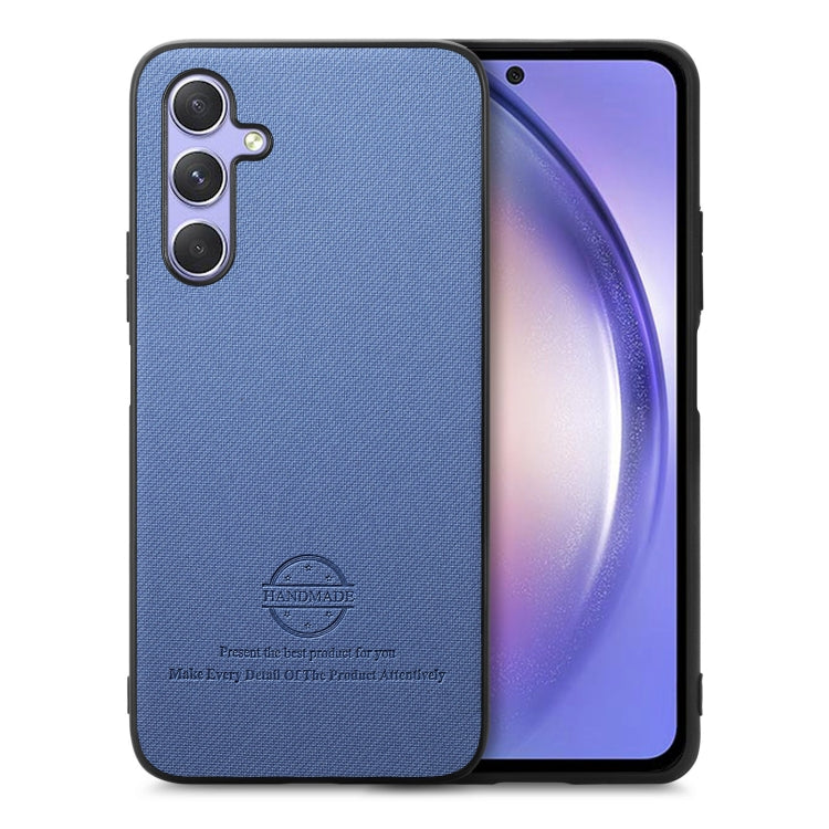Twill Fabric Leather Skin Back Phone Case, For Samsung Galaxy S23 FE 5G, For Samsung Galaxy A34 5G, For Samsung Galaxy A54 5G
