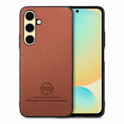 Twill Fabric Leather Skin Back Phone Case, For Samsung Galaxy A34 5G, For Samsung Galaxy A54 5G, For Samsung Galaxy S23 Ultra 5G