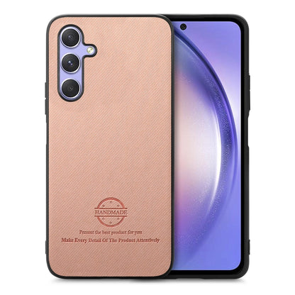 Twill Fabric Leather Skin Back Phone Case, For Samsung Galaxy A34 5G, For Samsung Galaxy A54 5G, For Samsung Galaxy S23 Ultra 5G