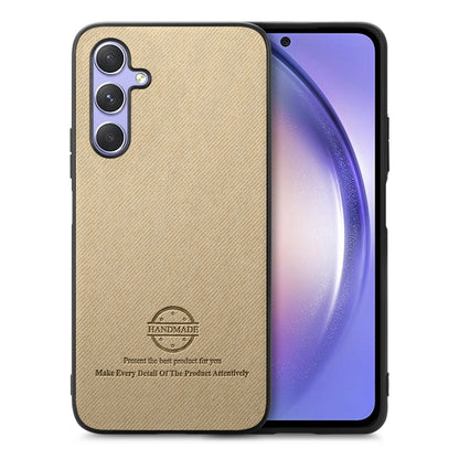 Twill Fabric Leather Skin Back Phone Case, For Samsung Galaxy A34 5G, For Samsung Galaxy A54 5G, For Samsung Galaxy S23 Ultra 5G