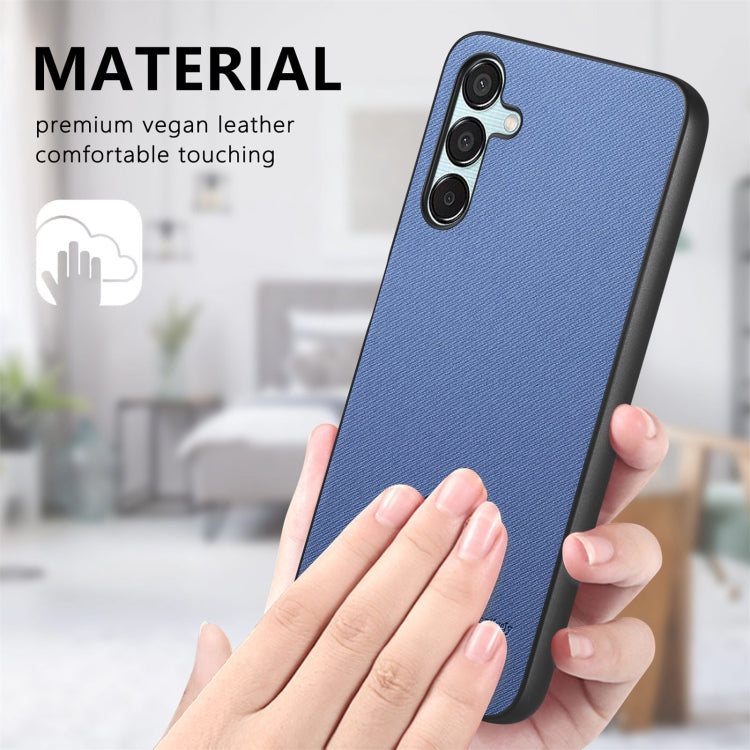 Twill Fabric Leather Skin Back Phone Case, For Samsung Galaxy A55 5G, For Samsung Galaxy A35 5G, For Samsung Galaxy S24 Ultra 5G