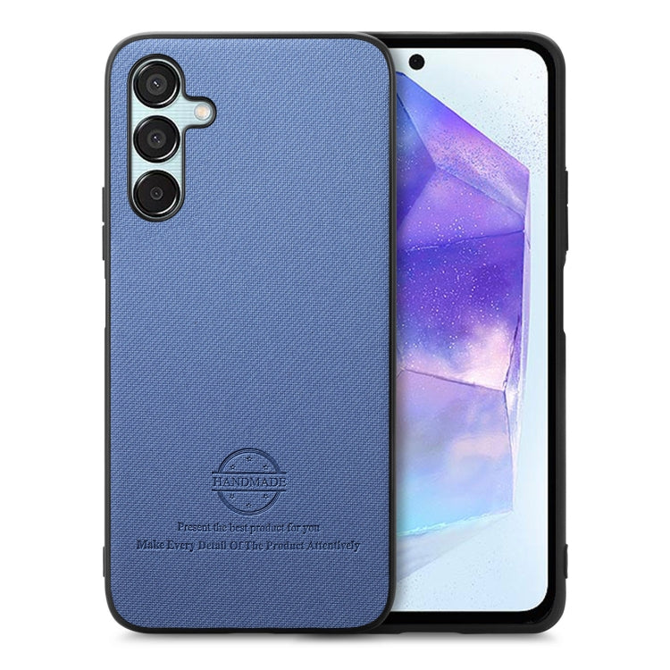 Twill Fabric Leather Skin Back Phone Case, For Samsung Galaxy A55 5G, For Samsung Galaxy A35 5G, For Samsung Galaxy S24 Ultra 5G