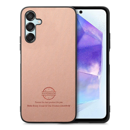 Twill Fabric Leather Skin Back Phone Case, For Samsung Galaxy A55 5G, For Samsung Galaxy A35 5G, For Samsung Galaxy S24 Ultra 5G