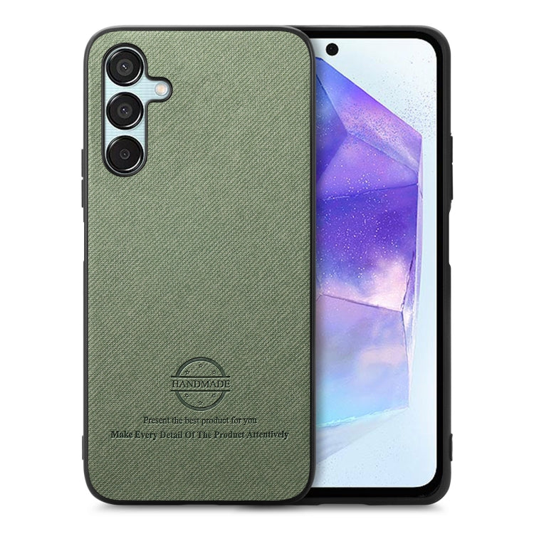 Twill Fabric Leather Skin Back Phone Case, For Samsung Galaxy A55 5G, For Samsung Galaxy A35 5G, For Samsung Galaxy S24 Ultra 5G