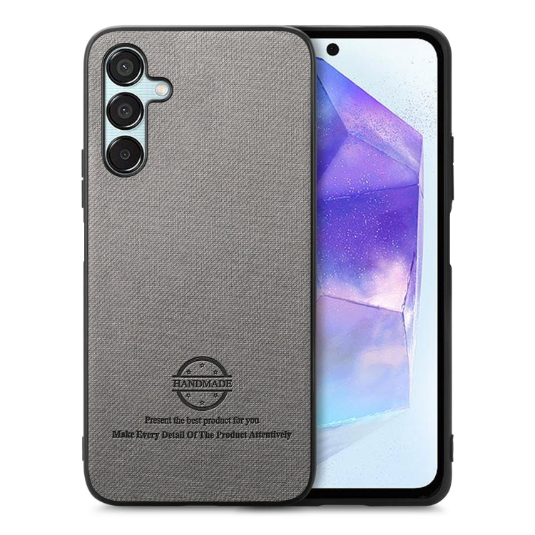 Twill Fabric Leather Skin Back Phone Case, For Samsung Galaxy A55 5G, For Samsung Galaxy A35 5G, For Samsung Galaxy S24 Ultra 5G