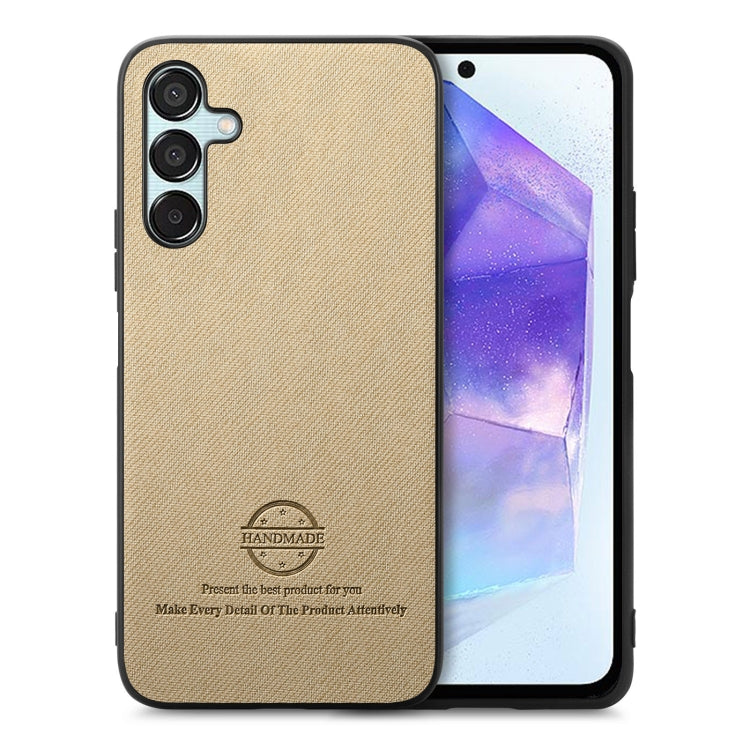 Twill Fabric Leather Skin Back Phone Case, For Samsung Galaxy A55 5G, For Samsung Galaxy A35 5G, For Samsung Galaxy S24 Ultra 5G
