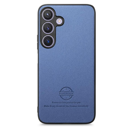 Twill Fabric Leather Skin Back Phone Case, For Samsung Galaxy S25+ 5G, For Samsung Galaxy S25 Ultra 5G, For Samsung Galaxy S24 FE 5G