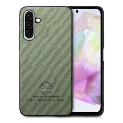 Twill Fabric Leather Skin Back Phone Case, For Samsung Galaxy S21 Ultra 5G, For Samsung Galaxy A06, For Samsung Galaxy A16